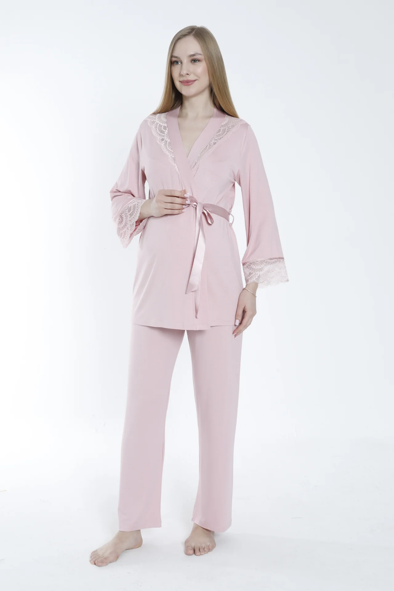 Set pizhamash kimono + pantallona